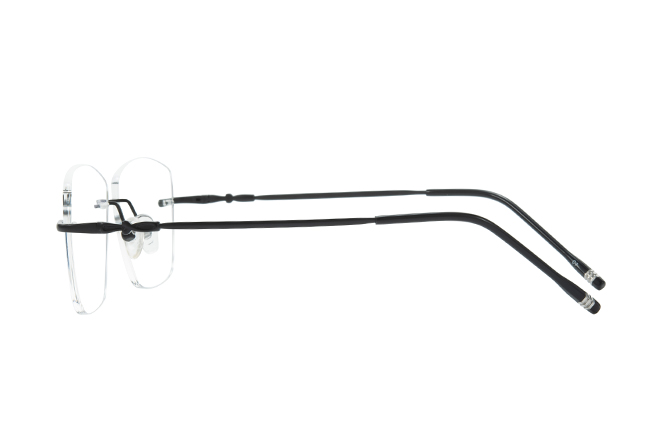 500025 Rimless Rectangle Eyeglasses