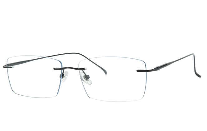 500027 Rimless Rectangle Eyeglasses