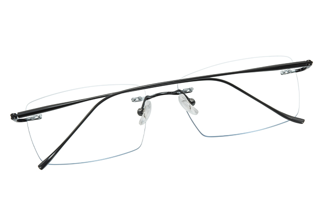 500027 Rimless Rectangle Eyeglasses