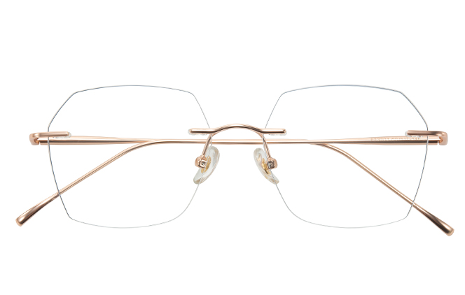 500028 Rimless Geometric Eyeglasses