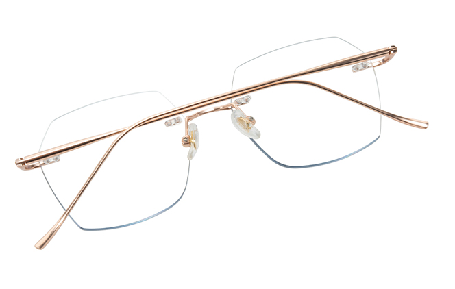 500028 Rimless Geometric Eyeglasses