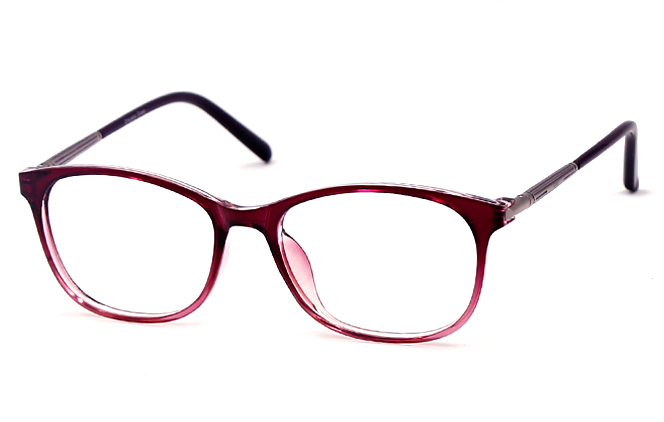 

B00703 Rectangle Eyeglasses, Purple