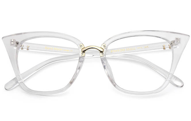 Endi Trendy Cat eye plastic frame