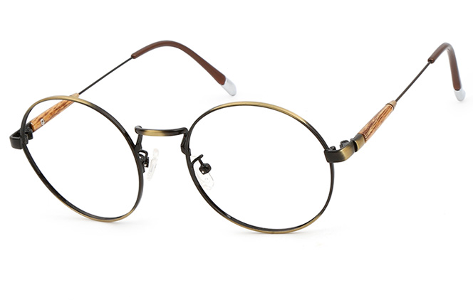 

J00292 Round Glasses, Bronze