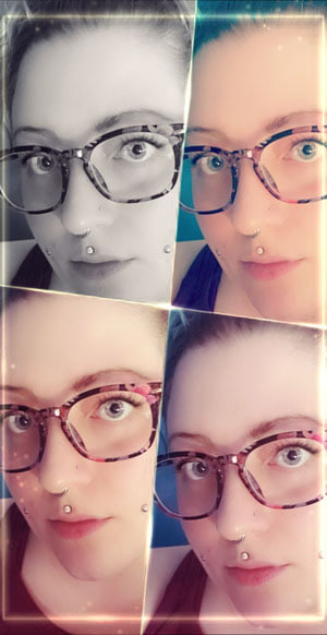 I got a second pair of these because of how comfortable they are. This print is darker than the photos but in a really good way if you are used to wearing dark frames. I love how it gives my look some colour without being too bright. 